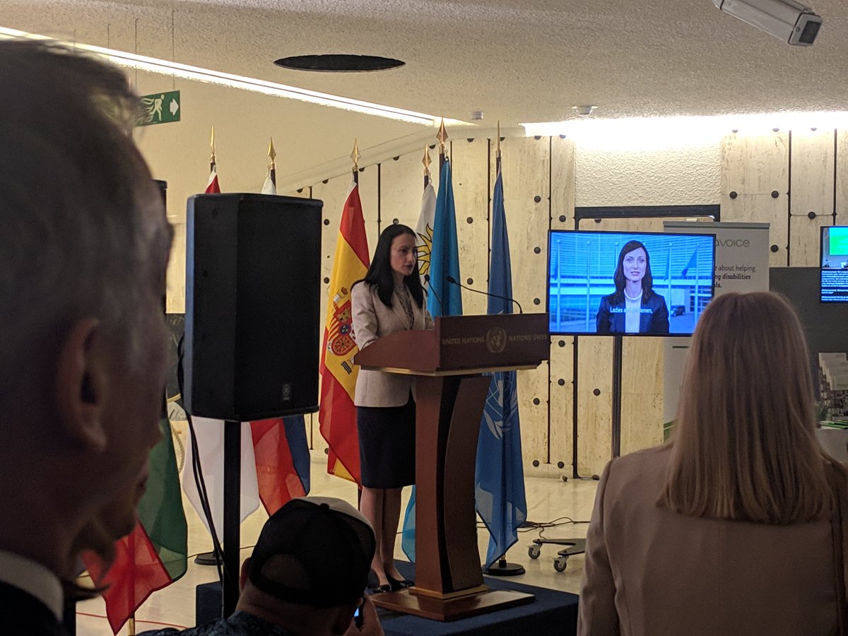 projectvive's tweet photo. Spent the day speaking with country representatives @UNGeneva and sharing our vision to make every voice heard! Awesome meeting @participantap and seeing the awesome things they are doing for accessible mobility! @UNICEF_ECA #AssistiveTech4Kids #ThisAbility #Inclusion4all https://t.co/xx3BlrHPX2