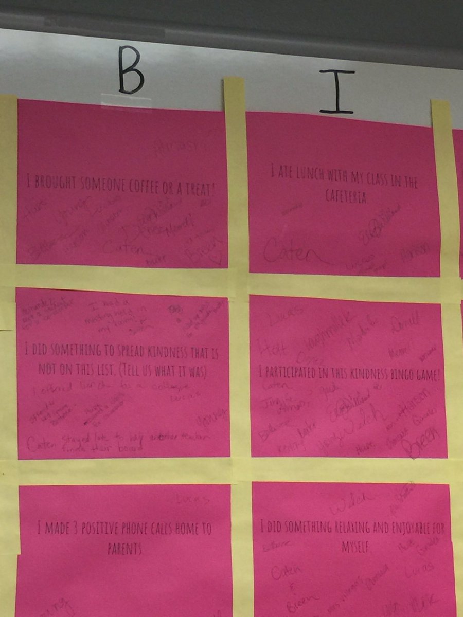 BaxtersBunch1's tweet photo. Game on! Kindness BINGO is coming to a close. Who will be the winner? @ACEStallions #risdconnects #bekind #makeittospringbreak https://t.co/3xlSuwgxG4