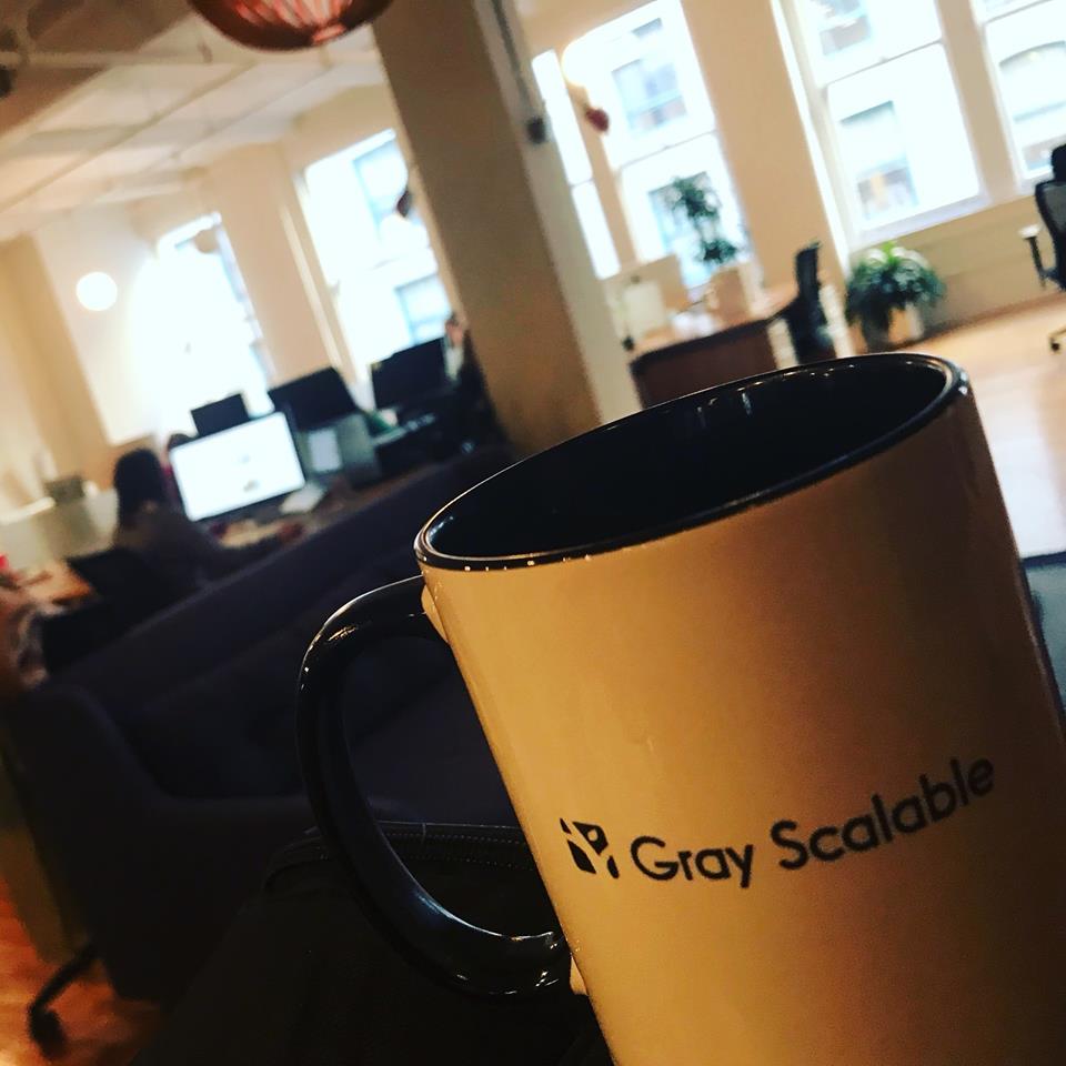 grayscalable's tweet photo. We made the move up to Flatiron! Check out the new Gray Scalable HQ! #newoffice #whodis https://t.co/S55sXH5FHH