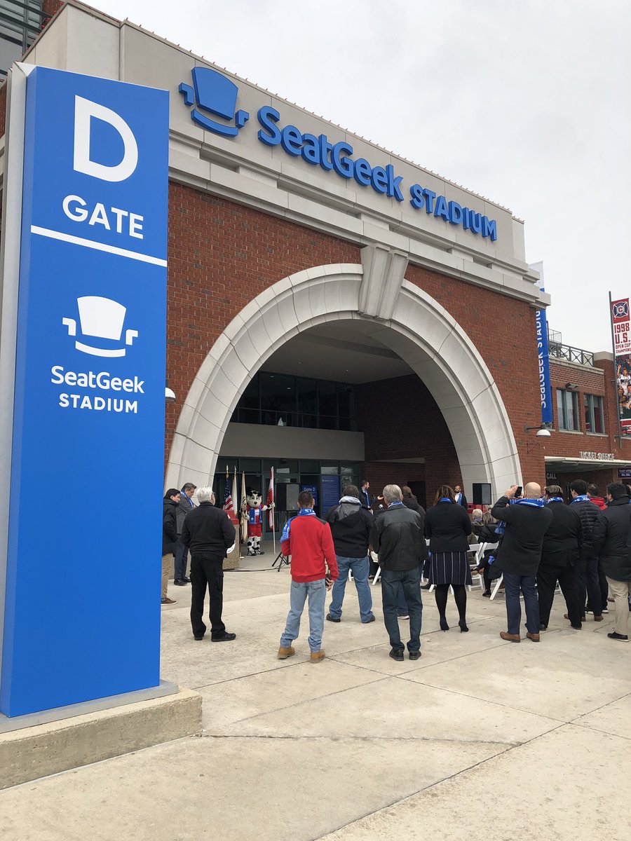 Exciting day at the <a href="/SeatGeekStadium/">SeatGeek Stadium</a> ribbon cutting, looking forward to it hosting the <a href="/ChicagoFire/">Chicago Fire FC</a> home opener Saturday!