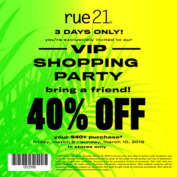 LoganValleyMall's tweet photo. Calling all VIP's @rue21!! https://t.co/Mr0u0ppV5I