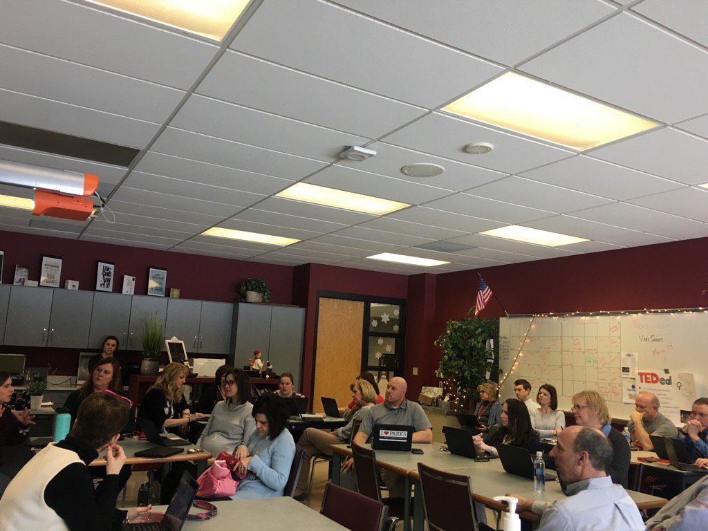 svansaun's tweet photo. Sharing reflections about our all school walk-about and shadow a student day @SASD_SAHS. Awesome staff! https://t.co/Fop66mDvYF