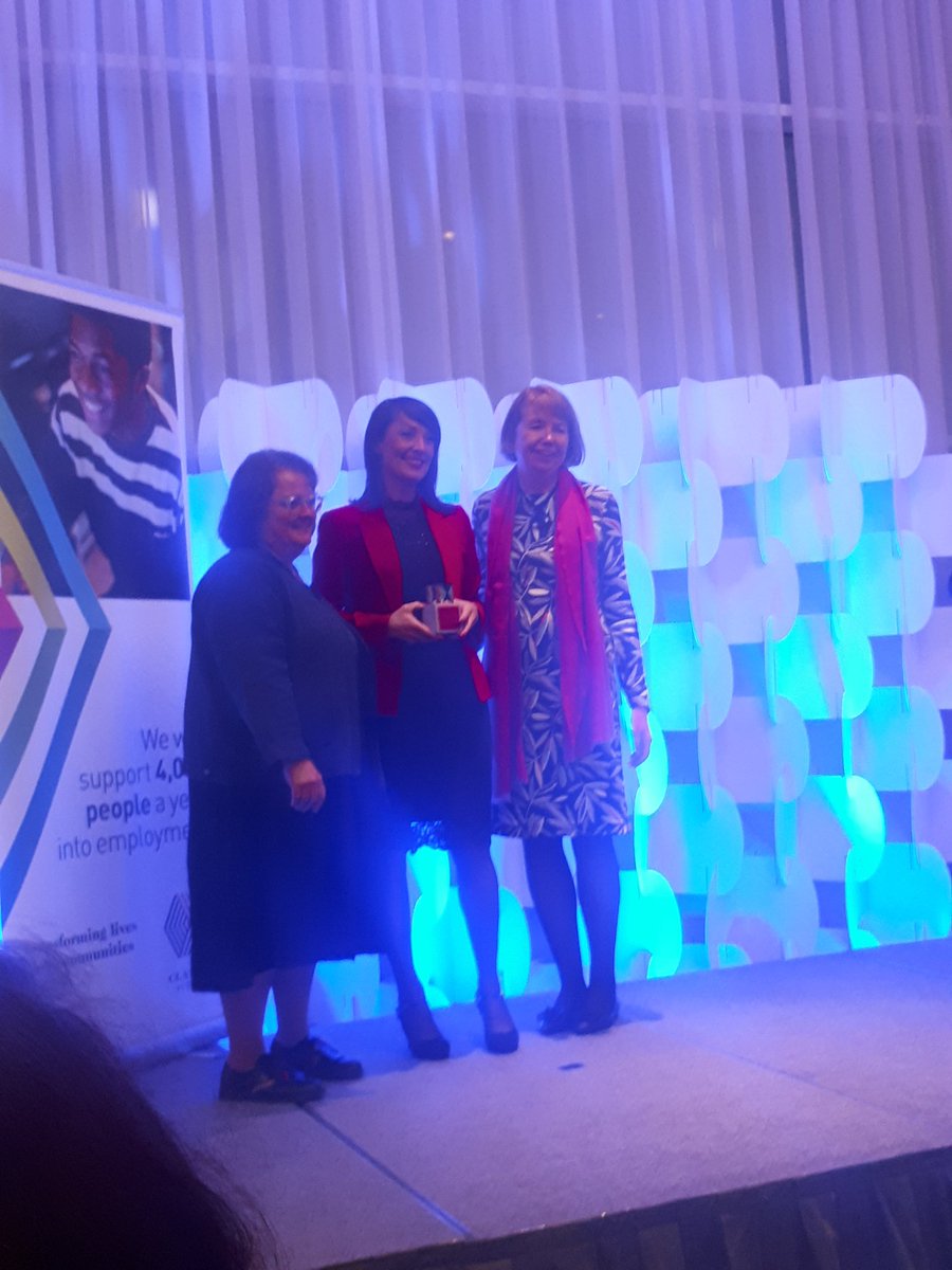 ClarionFutures's tweet photo. Two more winners tonight.
-Training provider of the year: London Hairdressing Apprenticeship Academy.
-Employer of the year: @ENGIE_UK 
#NAW2019 https://t.co/1XswkAYIqt