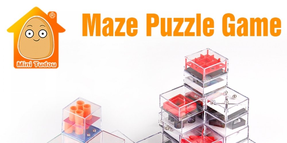 #hashtag4 Kids Educational Toys 3D Puzzle Maze With Beads IQ Game