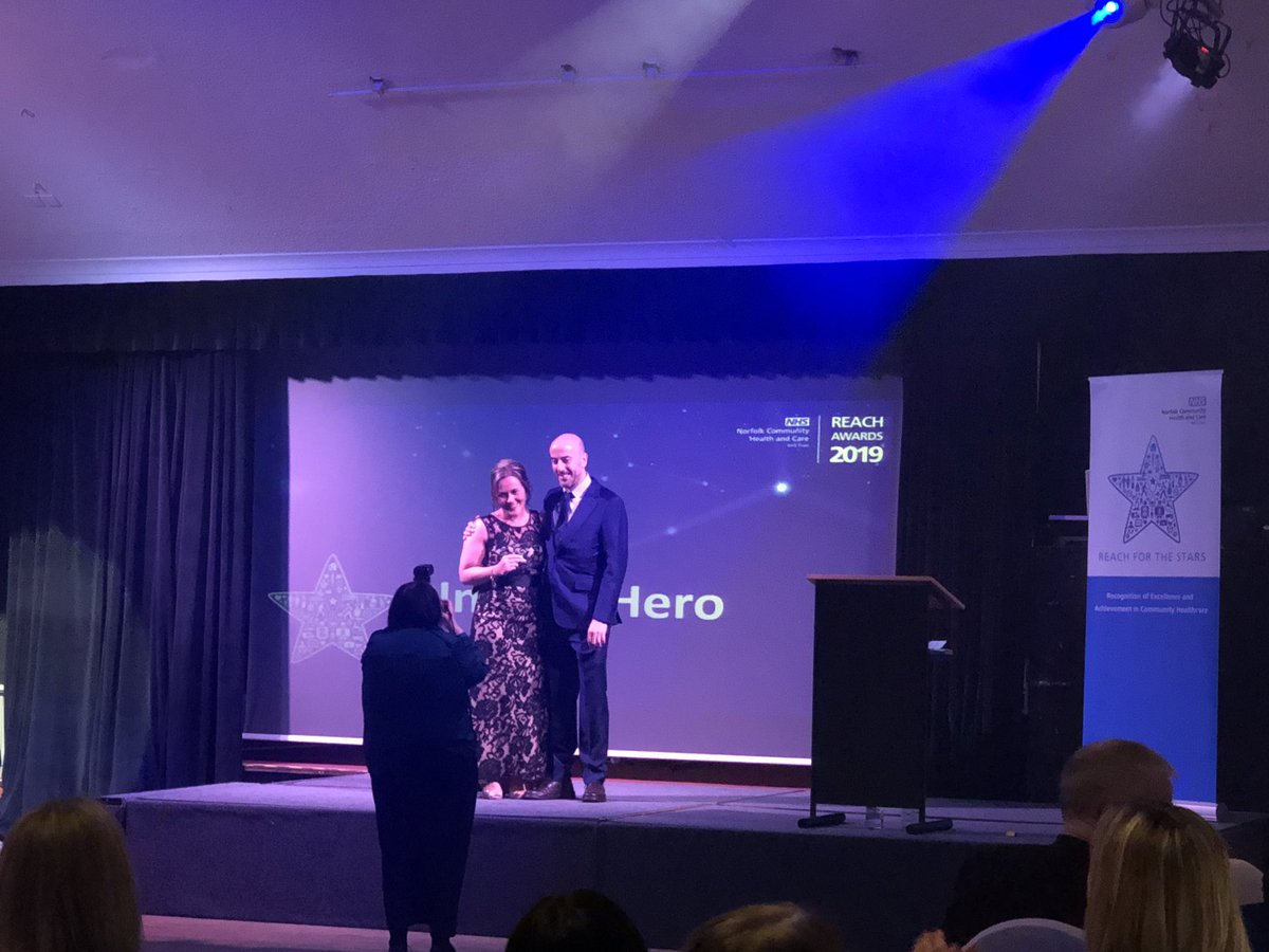 Well Done Donna Todd our Nursing Apprentice on your unsung hero award 👏🏻👏🏻👏🏻#reachawards #NAW19