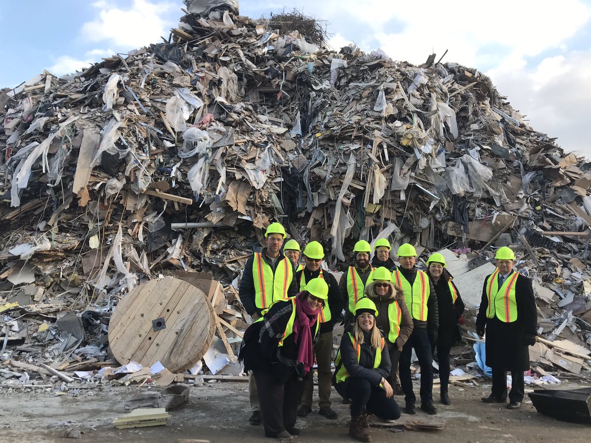 Getting a sneak peek of how <a href="/RevolutionRecov/">Revolution Recovery</a> sorts through building construction waste to recycle 75%!