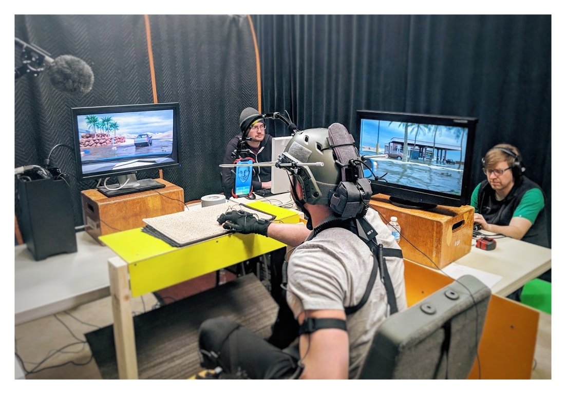 Pixel_Farm's tweet photo. Cooking up something special in our studio! We brought all the gadgets for today's MoCap shoot! #motioncapture #perceptionneuron #iPhoneX #facialmotioncapture #pixelfarm https://t.co/cnJZrKwaOu