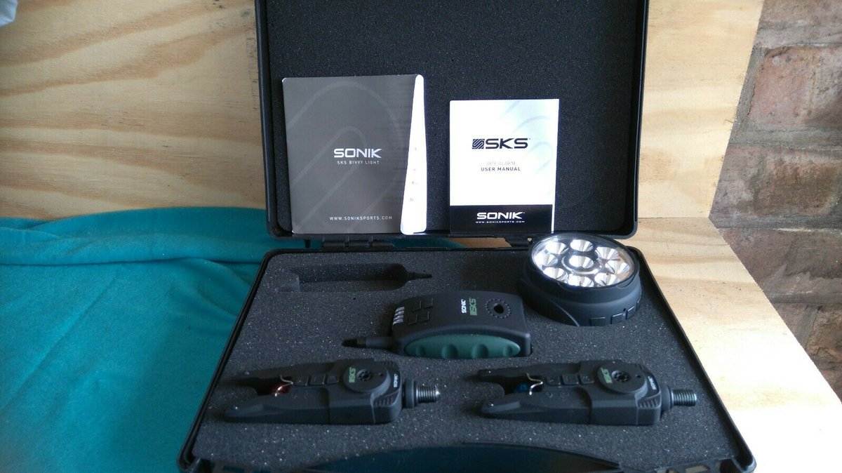 🎣🎣SKS  Rod Bite Alarm &amp; Receiver Set🎣🎣 ebay.to/2CbdOSf #sonik #bitealarms #tackleauction #auctions #carpfishing #tackle #hooked