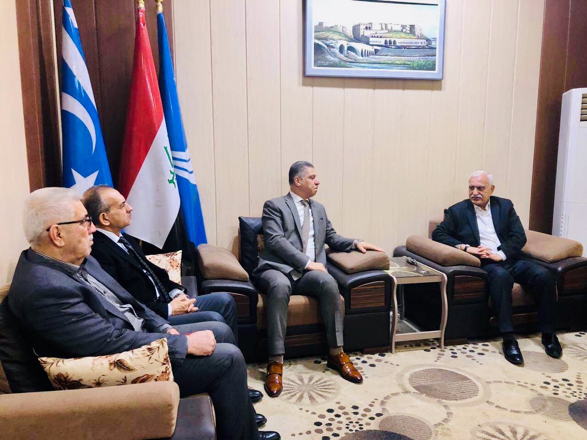 Türkmeneli Partisi genel Başkanı Sn. Riyaz Sarıkahya, ITC Başkanı Sn. Erşat Salihi’yi ve Yardımcısı Sn. Hasan Turan’ı Türkmeneli Partisi genel merkezinde kabul etti