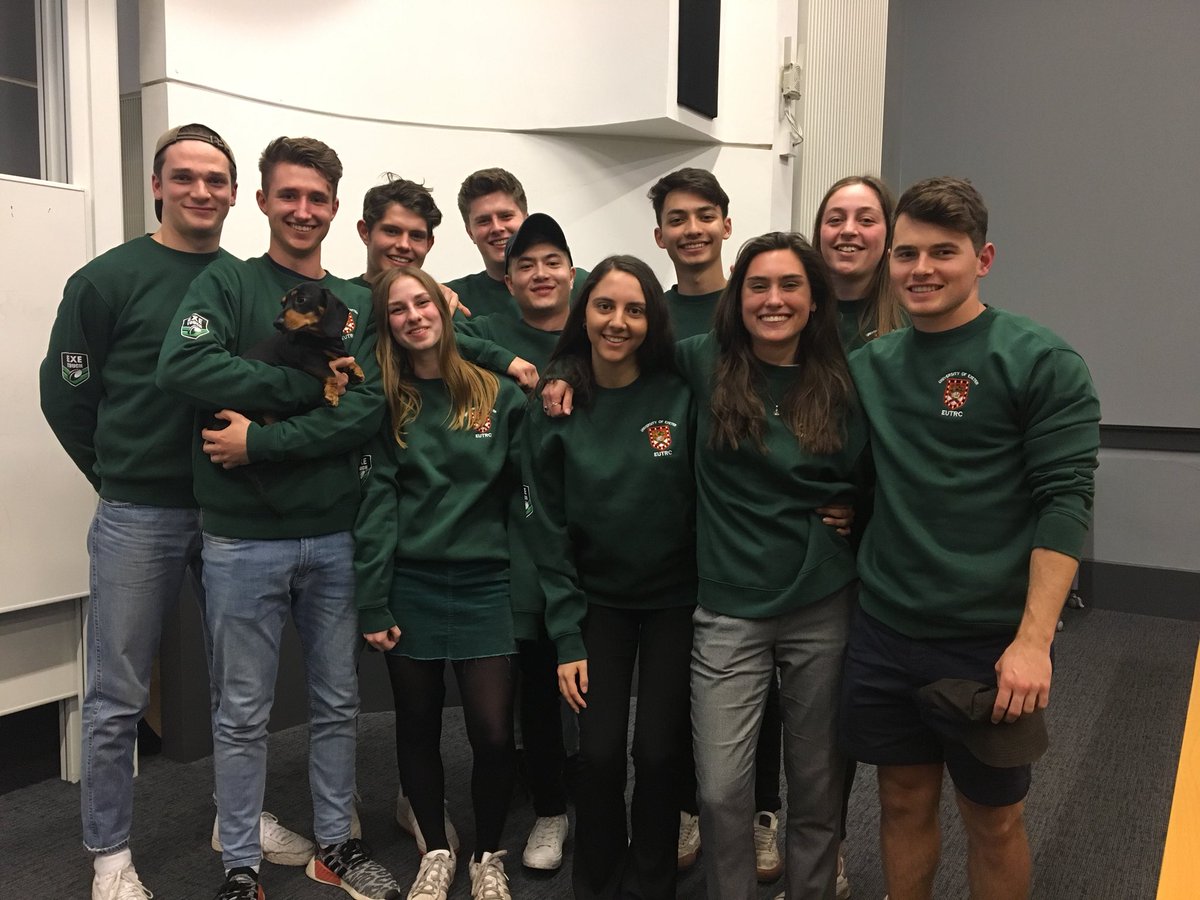 ExeterUniTRC's tweet image. Your 2019/20 committe 🙌

Club Captain: James McGhie
Vice Captain: James Marsh
HP DoT: Horatio Price
Club DoT’s: Gabby Gebara &amp;amp; Adam Rutledge 
Treasurer: Alex Foy
Social Sec’s: James Vyvyan &amp;amp; Teo Reed
Fixture Sec: Emily Bayliss
Stash Sec: Georgie Dick
Publicity Sec: Becky Dawson