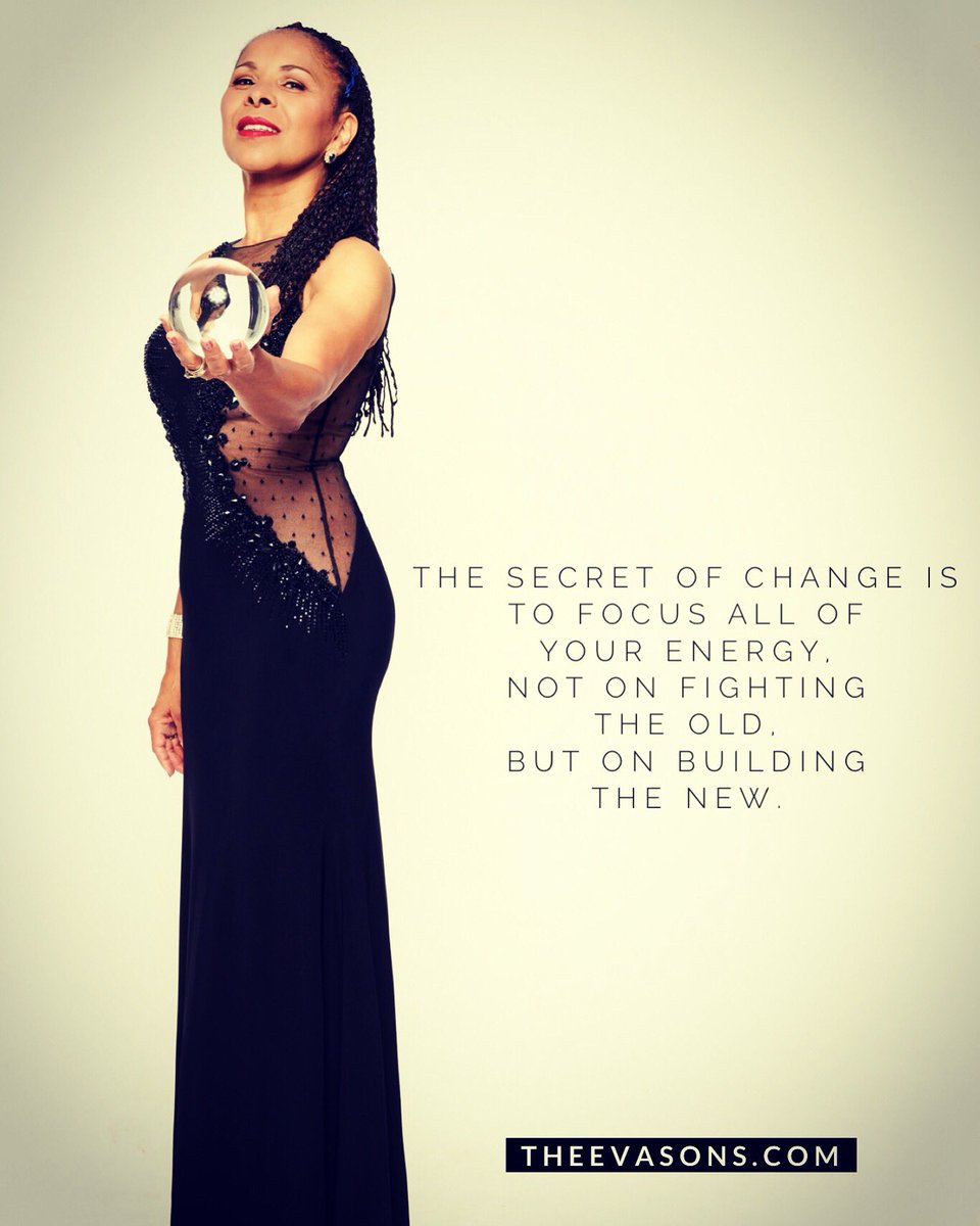 TheEvasons's tweet photo. The secret of change is to focus all of your energy, not on fighting the old, but on building the new. #theevasons #mentalistduo #telepathists #psychicduo #motivationalquotes #socrates https://t.co/5mTnZsBl8z