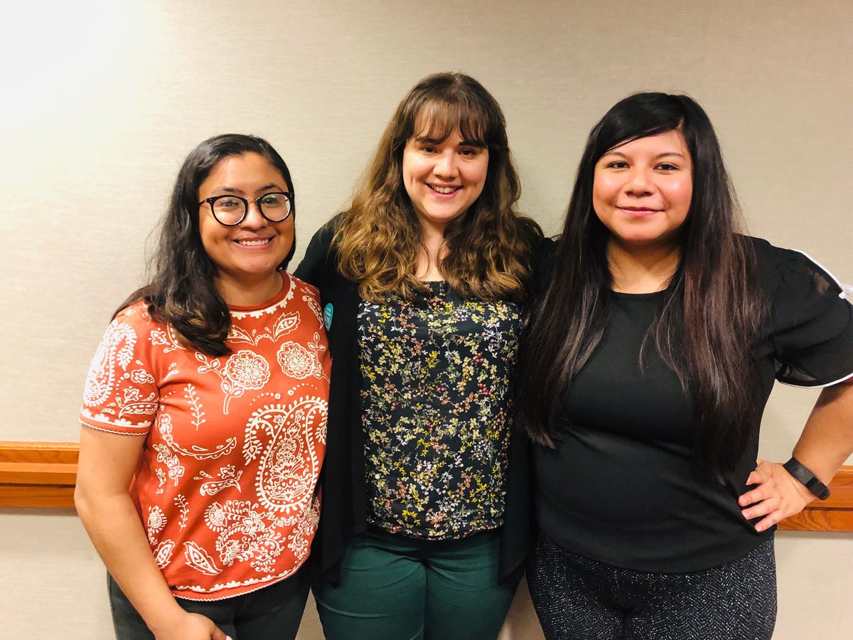 TXICFW's tweet photo. Thanks to research assistants Dora Gonzales & Anayeli Marcos (left & right) & program coordinator Ana Hernandez (center) from TXICFW & Girasol for being such stellar Q&A panelists during the #SWAD2019 Advocacy Panel. We π you! #naswtx #unitingresearchandpractice https://t.co/ebL1Cmkh0C