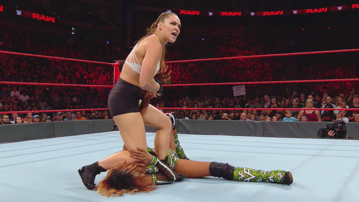 WWEWomen4ever's tweet photo. Damn your fantasy.Damn the Man.Screw the woo. No more Mrs Nice Bitch @RondaRousey #DamntheMan #ScrewtheWoo #NomoreMrsNiceBitch You're gonna get it you two @MsCharlotteWWE @BeckyLynchWWE #WWE #WWEWomensRevolution #RAW #RAWWomensChampion #RondaRousey #TheMan #TheQueen #RowdyBaby https://t.co/glthoDtLJl
