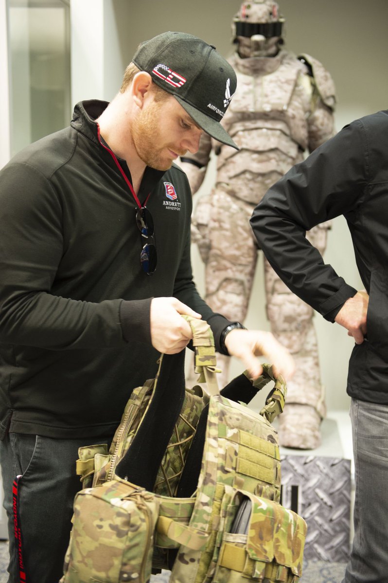 AndrettiIndy's tweet photo. Today @ConorDaly22 and @RyanHunterReay made a visit to @MacDill_AFB ahead of the @gpstpete. The drivers learned about the R&D, safety and the Special Ops team, and met some of the heroes who protect our freedom ๐บ๐ธ
#allandretti #america #indycar #usafrecruiting @usaf_recruiting https://t.co/gmwPsbUKNA