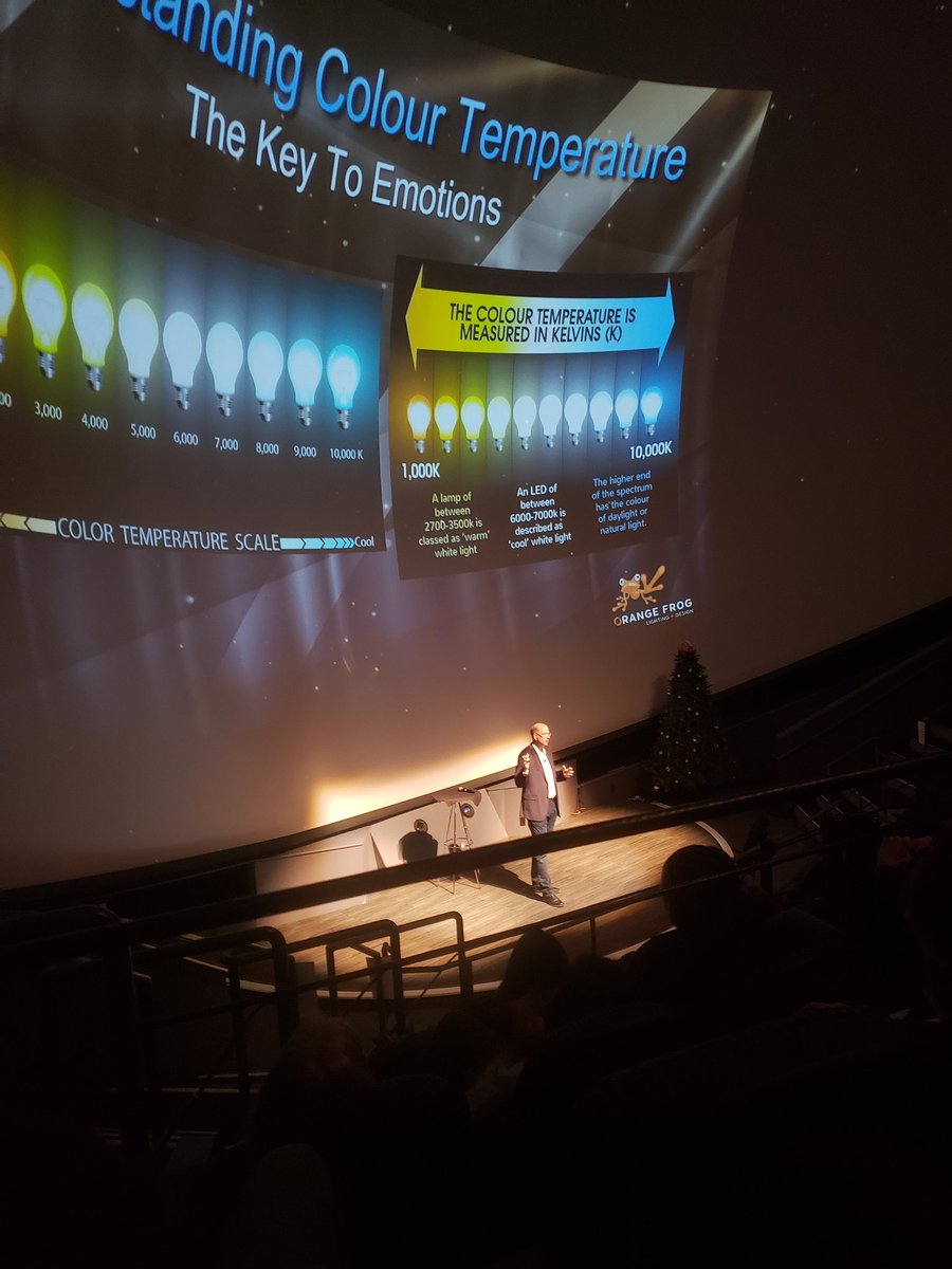 atnguyen's tweet photo. @MarleauPierre just nerding out about lights and gobos. #onetalks2019 #wholetthefrogsout https://t.co/oWfOfr4KxR