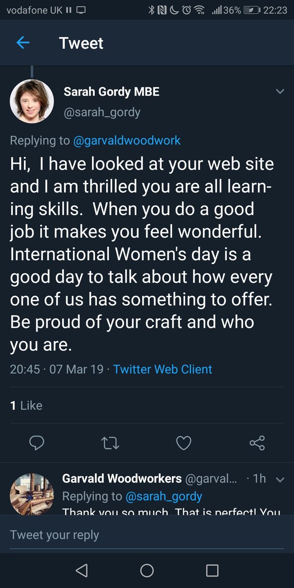 EcobK's tweet photo. Looking forward to our #InternationalWomensDay talk tomorrow at work since I got this wee message from Sarah Gordy to pass on to the members I support. https://t.co/ZfuFfptEhL