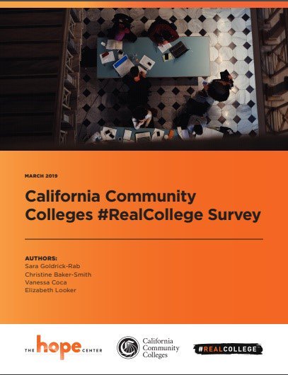 NCHEducation's tweet photo. Today, from @saragoldrickrab and her colleagues at The Hope Center:
California Community Colleges #RealCollege Survey
Check out results from a survey on basic needs insecurity taken by 40,000 CA community college students.
https://t.co/RNxczifSoe
#EducationEndsHomelessness https://t.co/ufEVtAwZC8