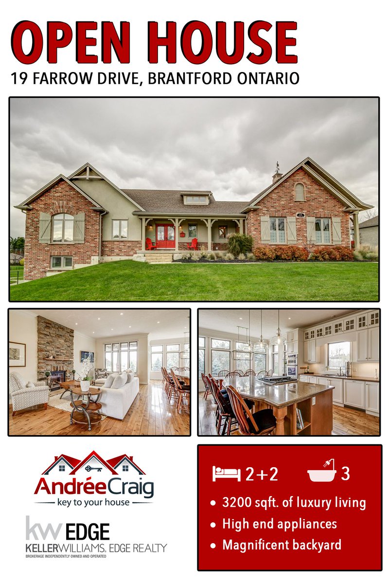 Key2YourHouse's tweet photo. Welcome to the Executive Estates of Foxhill, a private enclave of upscale homes in the @CityofBrantford

📍19 Farrow Road 
⏰March 9 &amp; 10 | 2pm to 4pm
🛏️ 4 Bedroom
🛁 3 Bathroom
🏠1680 sqft. 

#KeyToYourHouse #KWEdge #openhouse #properties #mortgage #homesforsale #homesweethome https://t.co/DBUDCrbNoc