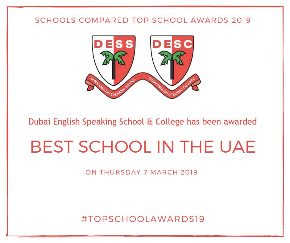 DESCDubai's tweet photo. #topschool #topschoolawards19 #outstandingschool https://t.co/MyY989Tghl