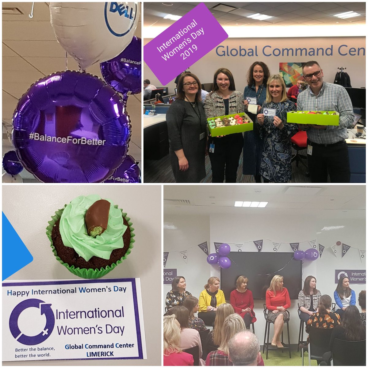 siobhandoyle2's tweet photo. #iwd2019 celebrations continue at #dellireland today. Excellent panel of speakers at WIA event at #limerickcampus , great insights from established and emerging leaders. Enjoying the day with EMEA Command Centre colleagues..#Better4Balance #cwit https://t.co/purYUeIPj6