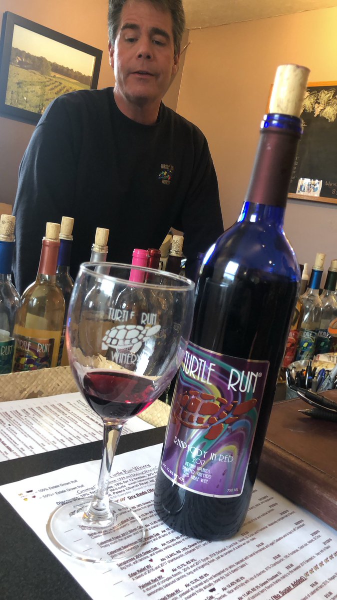 We started day 2 of our #winetour at <a href="/turtlerunwinery/">Turtle Run Winery</a>