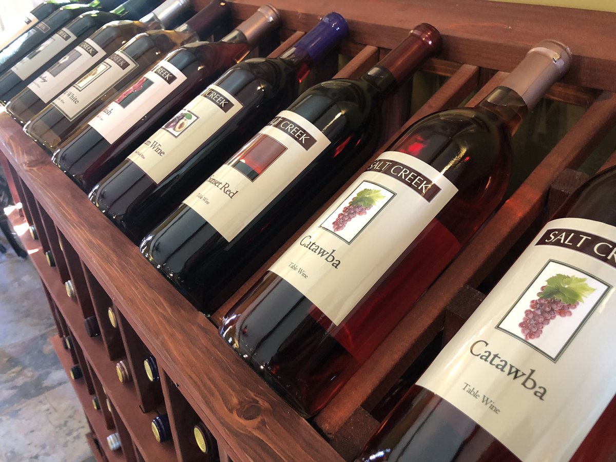 Our second stop was at Salt Creek Winery, bear Brown County! #indianawine