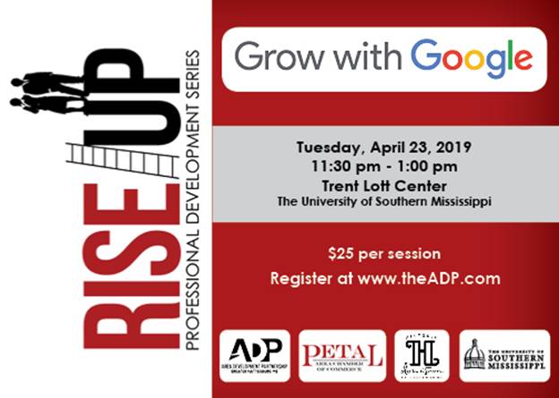 The Rise Up Series continues with an event on April 23rd! Registration is $25 and lunch will be provided.