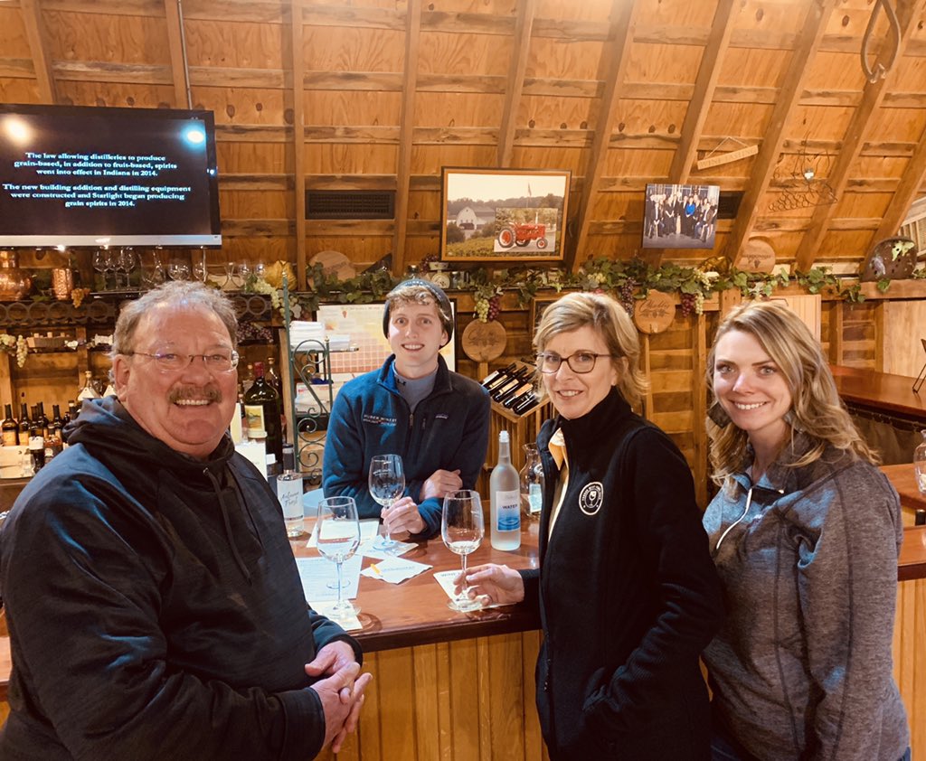 Our last stop was at Huber Winery &amp; Vineyard! #indianawine