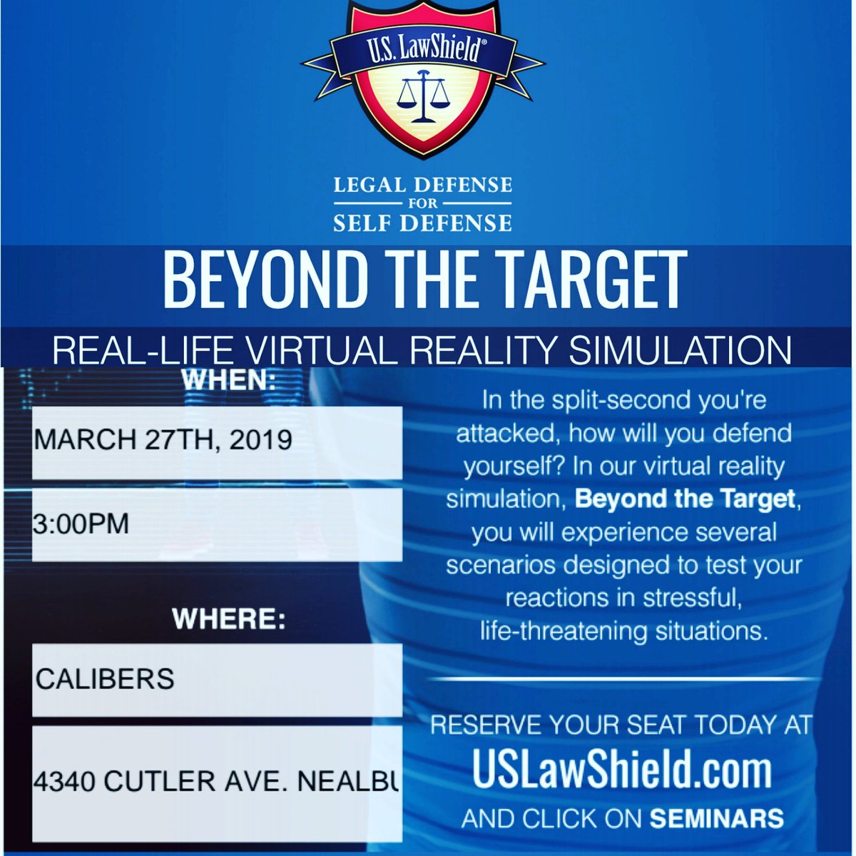 CalibersU's tweet image. Registration link:
texaslawshield.secure.force.com/pmtx/evt__Quic…

Promo video:
dropbox.com/s/dtjrrnjsfnlu…

#Virtualreality #beyondthetarget #self-defense #scenarios #CalibersUSA #shootingrange #USlawshield