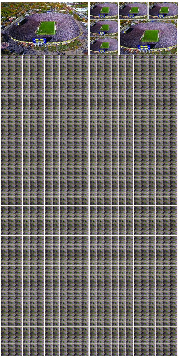 MattySold's tweet image. Immigration Perspective:
The Number Of Illegal Immigrants In The USA Is Approximately 22 Million.
The U Of Michigan Stadium Holds 107,000. That's 204 U Of M Stadium's To Capacity. This Is What That Looks Like. Each Little Thumbnail Is 107,000 People #BorderCrisis
Please RT