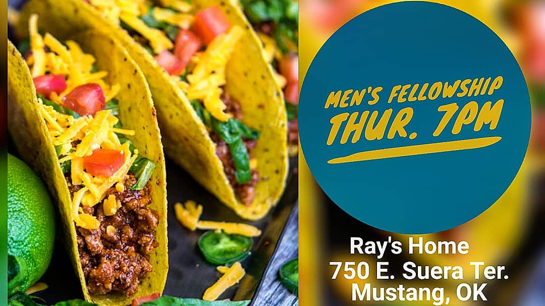 EmpoweredChurch's tweet photo. Tonight at Michael Ray's house!
750 E. Suera Ter.
Mustang, Ok

Come fellowship over some tacos!
Only $5per person! https://t.co/IvVvwxI3ve