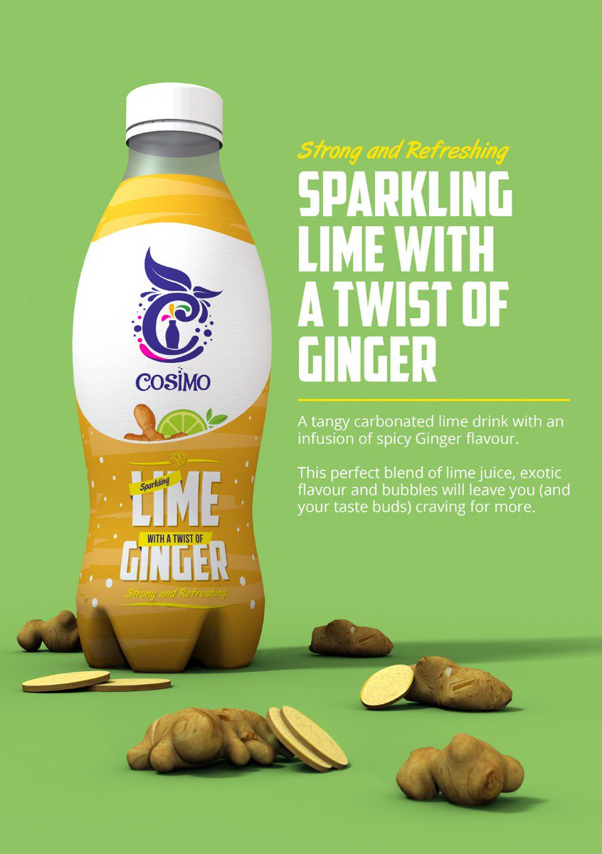 cosimodrinks's tweet photo. Sparkling Lime with a Ginger Twist is a tangy carbonated lime drink with an infusion of spicy Ginger flavour https://t.co/CnqBU9UrSU