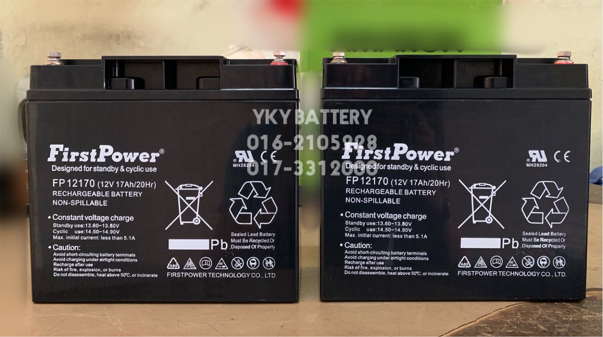 YkyCar's tweet image. Pre-Order 
FirstPower Sealed Lead Acid battery (SLA) 
12v 17ah 
api.whatsapp.com/send?phone=601…
api.whatsapp.com/send?phone=601…
#slabattery #sealedleadacid #firstpower #12v17ah #klangvalley #selangor #malaysia #ykybattery #facebook #instagram #YKYBATTERY #batteryshop #pjoldtown #backupbattery