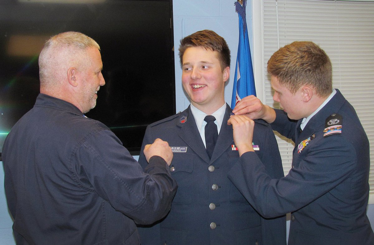 WheelingCAP's tweet image. The Wheeling Composite Squadron held a promotion ceremony for two cadets on Wednesday.  Cadet Emily N Kuhn earned the rank of C/CMSgt, and Cadet Mathew J Chambers earned the rank of C/SMSgt.  Congratulations to both!