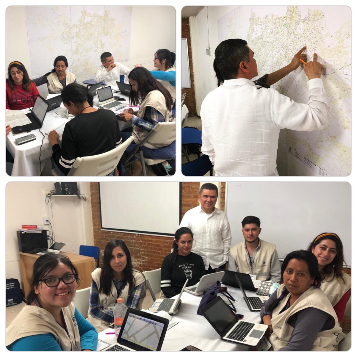 maumarquezCor's tweet photo. Cerrando la jornada de hoy de la mejor forma, en reunión con un equipo de #censoras, quienes están levantando los #CensosEconómicos2019 en las colonias de #Pachuca. https://t.co/9AxsKJgTcJ