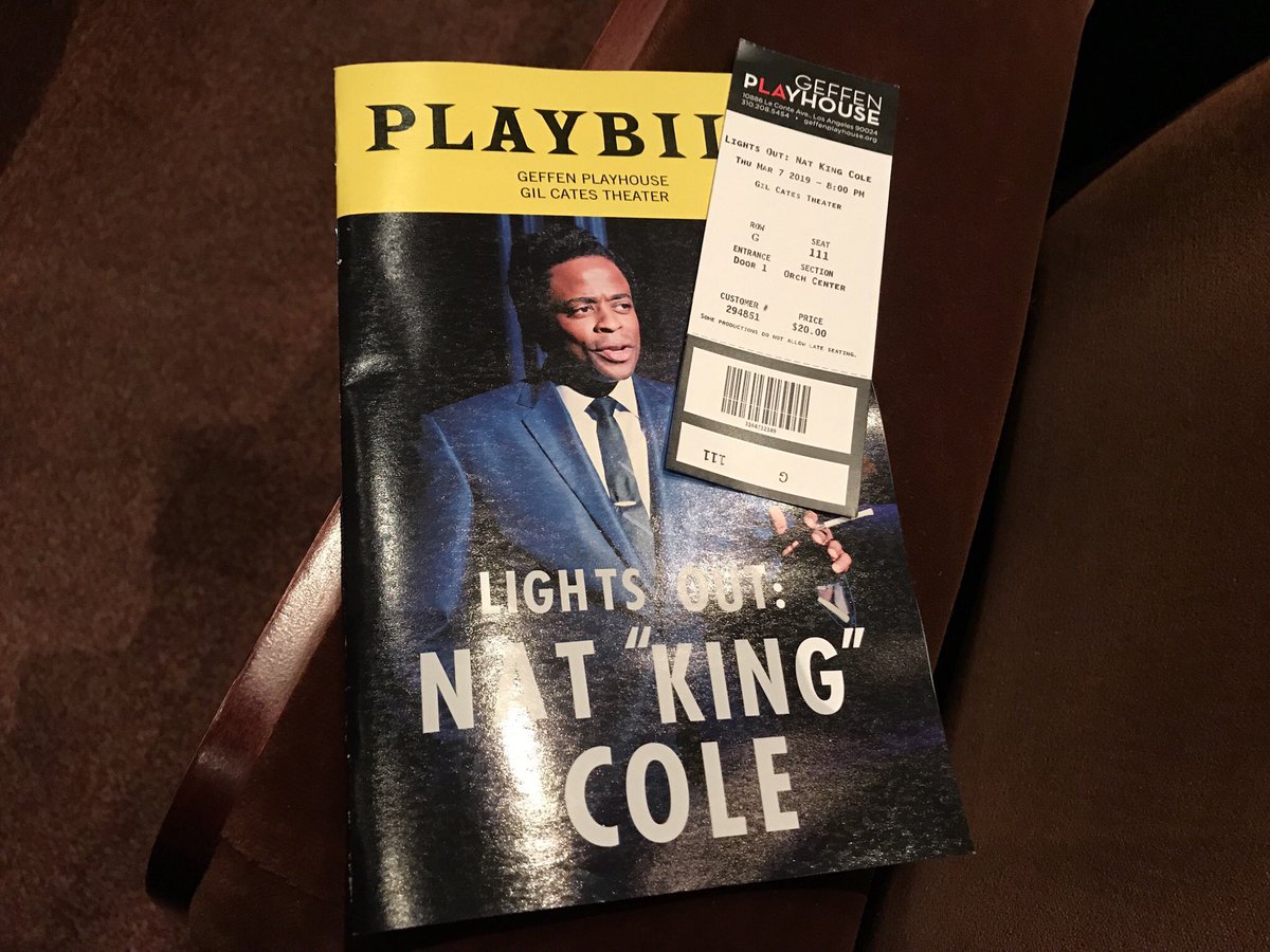 PatrickHastin's tweet photo. Light Out: Nat “King” Cole
I’m thrilled to be part of the audience tonight. https://t.co/9daYQleG4M