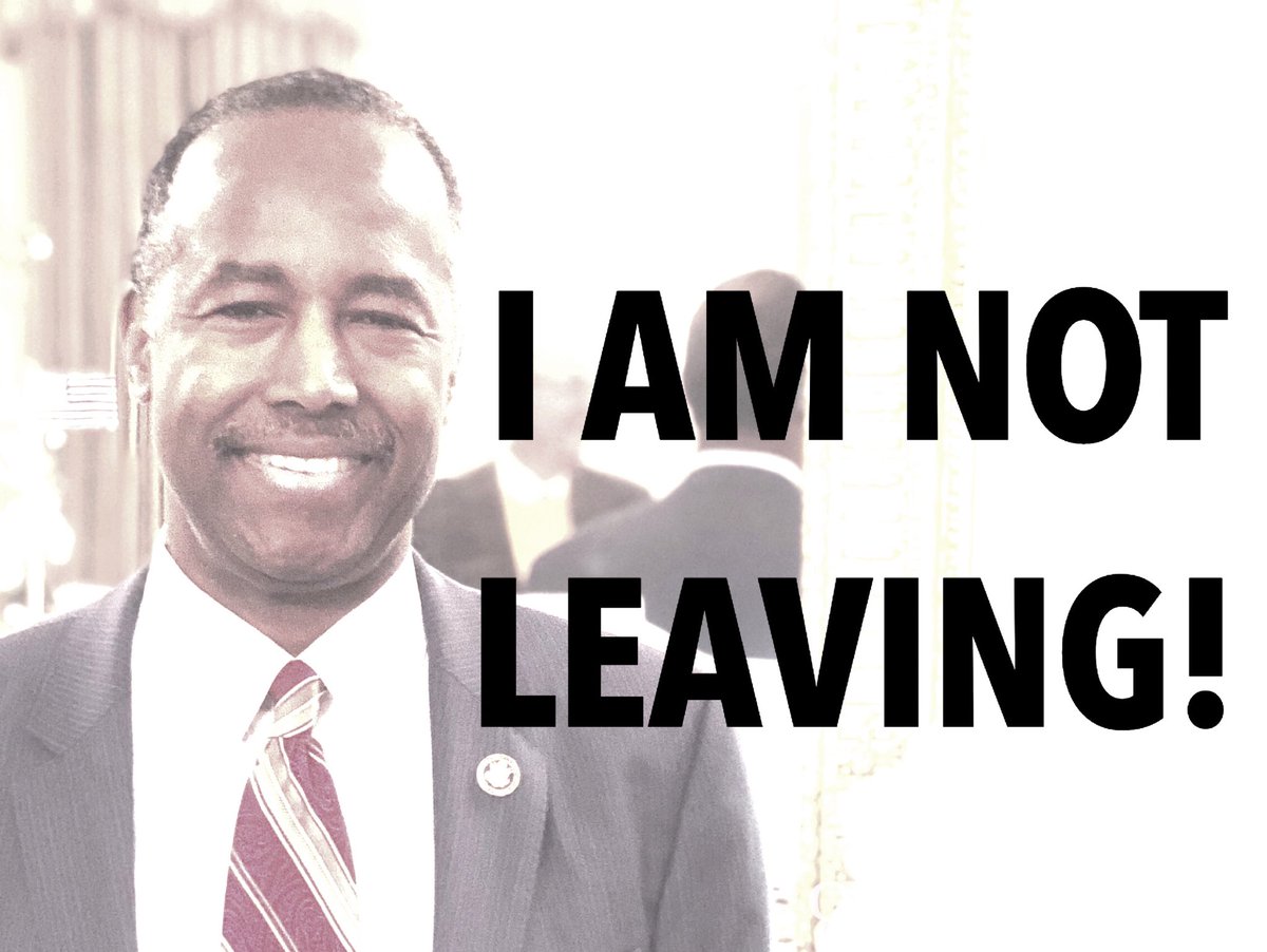 Just to set the record straight, I am committed to completing my full term as HUD secretary and will continue to serve this President enthusiastically. facebook.com/13869114296402…