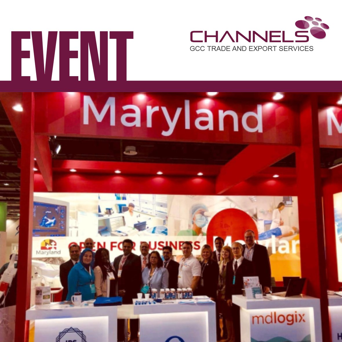 The Channels team assisted Maryland exhibitors at Arab Health 2019, where the representative had the chance to connect with like-minded prospects.