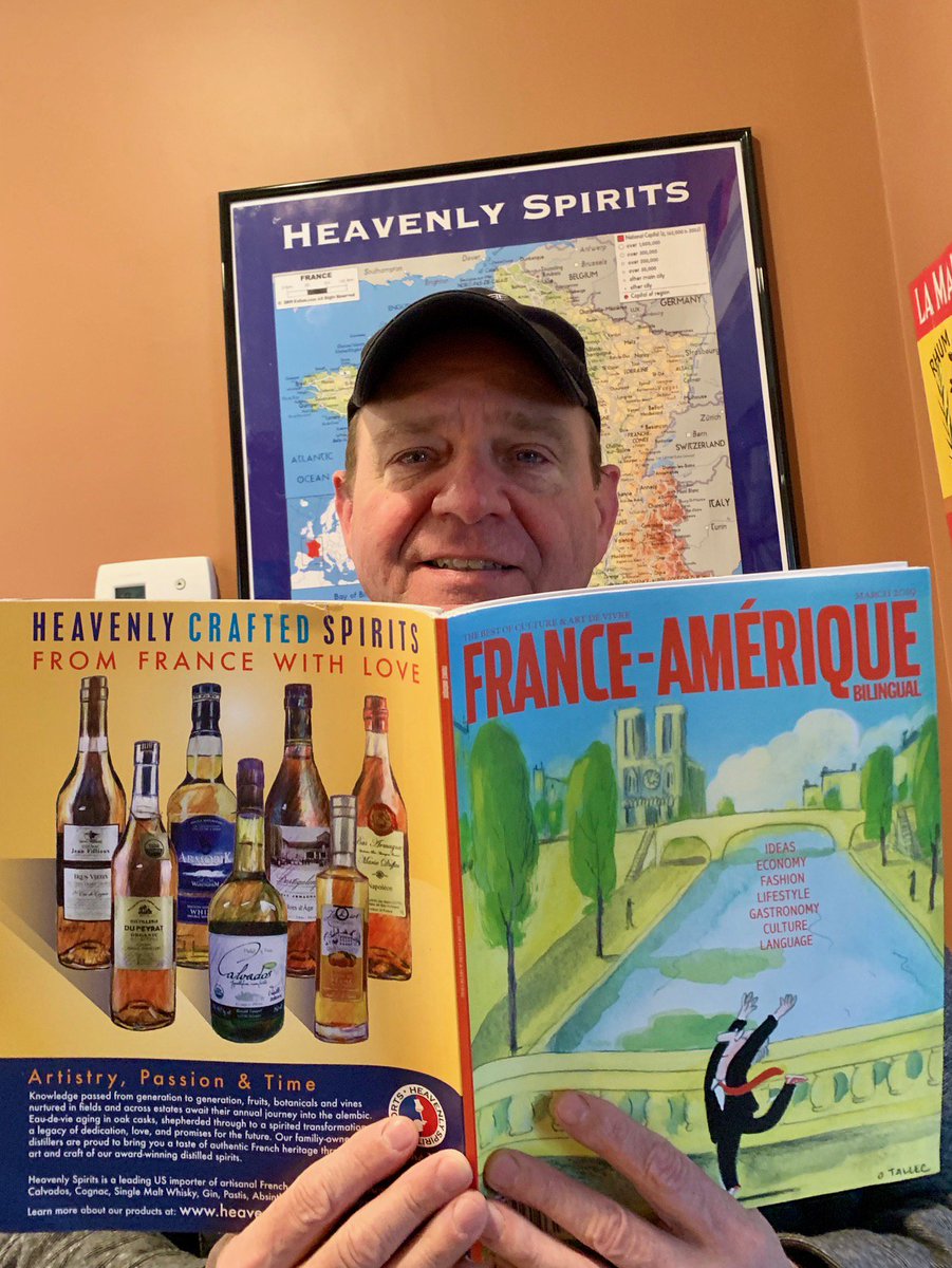 We are enjoying our March edition of <a href="/FranceAmerique/">France-Amérique Magazine</a> Every article is written in both French and English so it is a great way to practice that other language.@FrenchCCenter