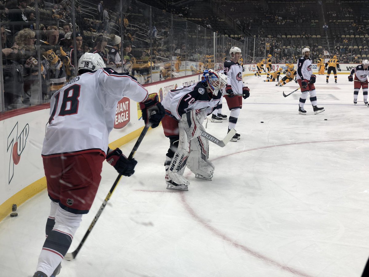 DMaetzMedia's tweet photo. Pre-game images from Pittsburgh. #CBJ v Pens on #NBCSC tonight but digital coverage on the @FoxSportsOhio social media platforms. https://t.co/Z3RgjFcAVf