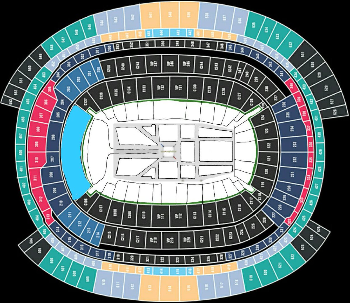 Wrestlemania 36 Seating Chart