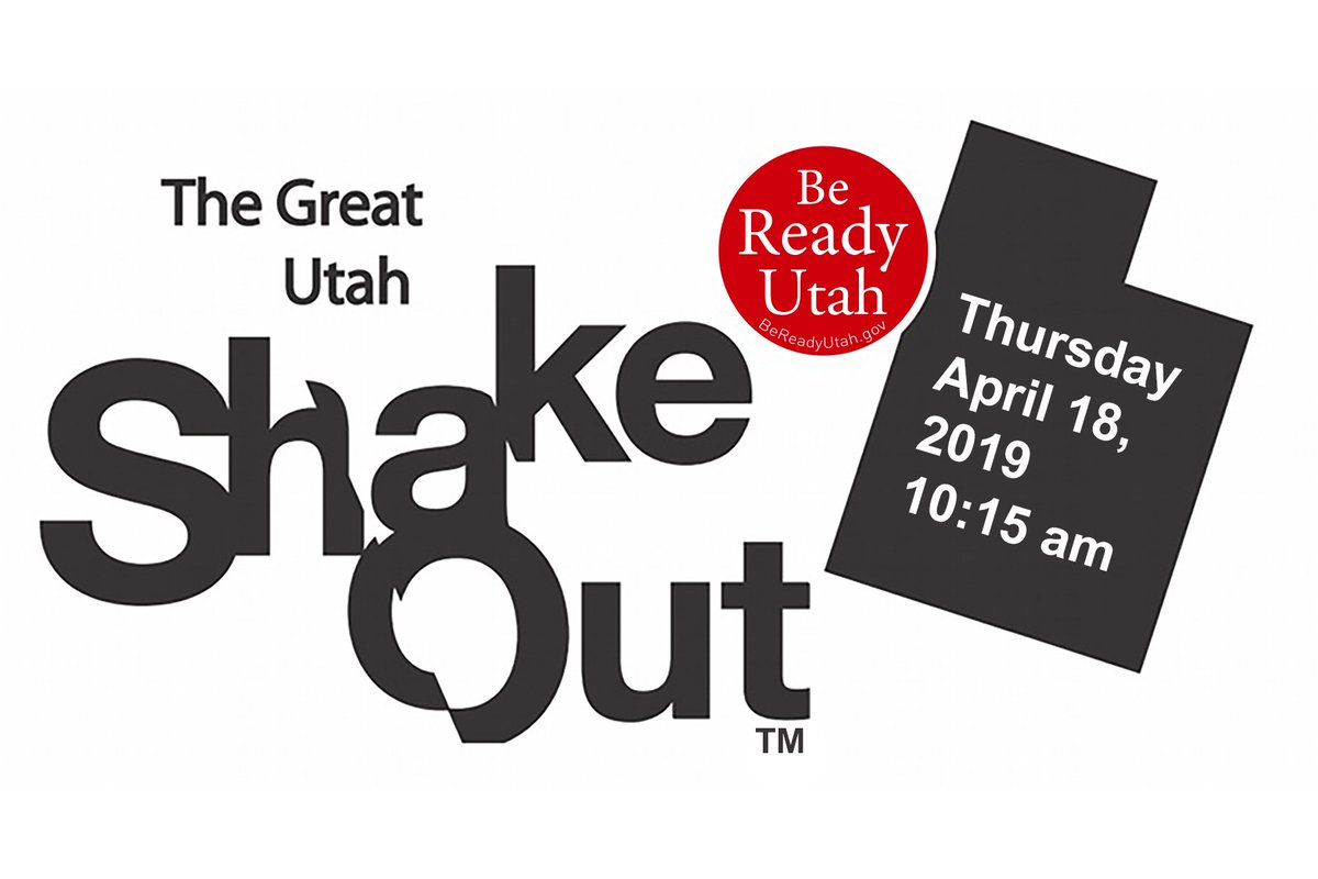 BeReadyUtah's tweet photo. #Prepare for an #earthquake: Learn #emergency #ProtectiveActions. In the event of an earthquake – DROP, COVER, and HOLD ON. Register NOW for the Great Utah #ShakeOut on April 18, 2019. https://t.co/yV9UqzFq62 https://t.co/lGi7ZESkH4
