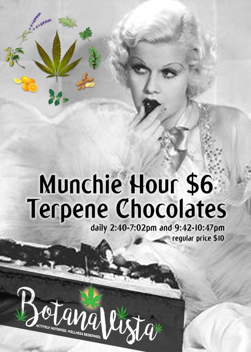 BotanaVista's tweet photo. Munchie Hour 😍🌱 Terpene Chocolates - 2:40pm-7:02pm and 9:42pm-10:47pm @prankbar 
#terps #chocolates #terpenechocolates #foodbeast #dailyfoodfeed #canna #plants #plantbasedmedicine #hightimes #high #sweets #foodie #botanavista  #green #dtla #losangeles #prankbar #botanavista https://t.co/5YXPHb1A4R