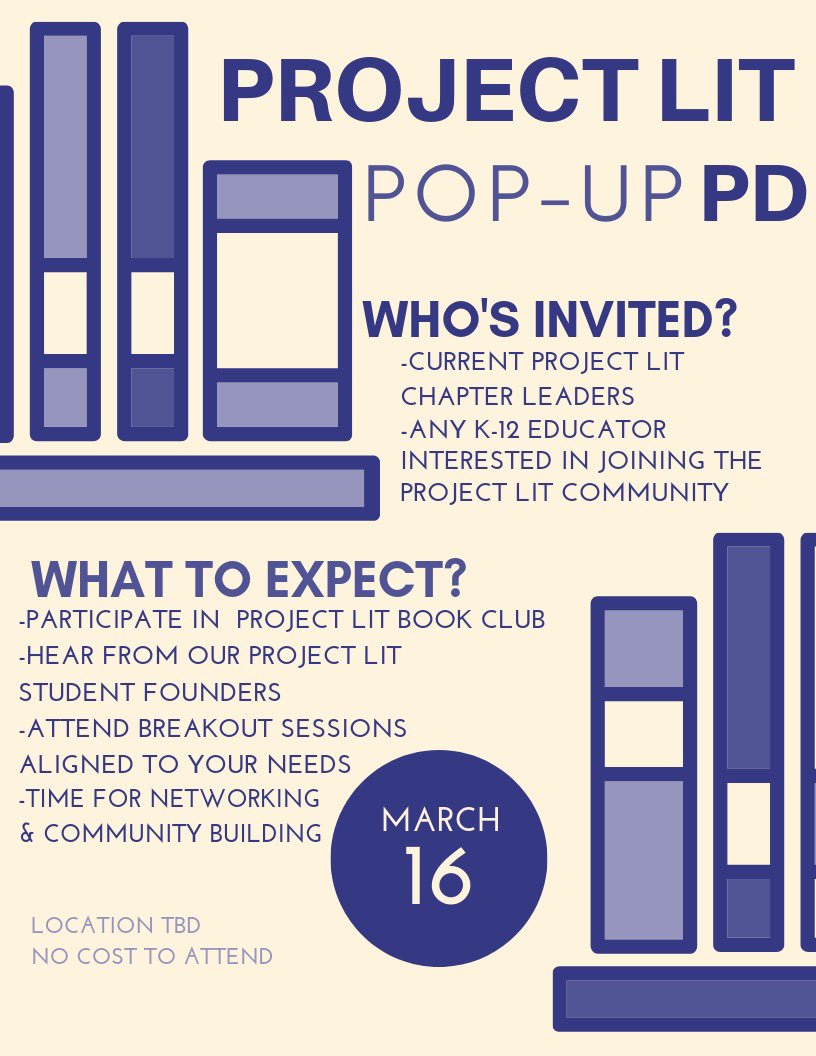 jarredamato's tweet photo. Three quick updates on #SpringBreakEve here in Nashville:
1. Book club tomorrow!
2. Pop-up PD next Saturday: https://t.co/5gfcE1g87q
3. LIT Madness ideas ๐๐งก๐
Reach out with questions! #ProjectLITchat https://t.co/n1u7stJiXh