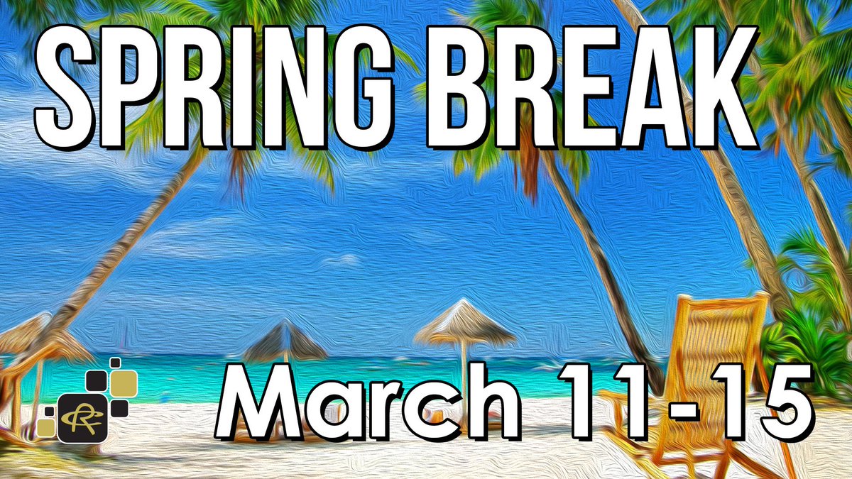 Get ready folks! #SpringBreak #RCISDJoy