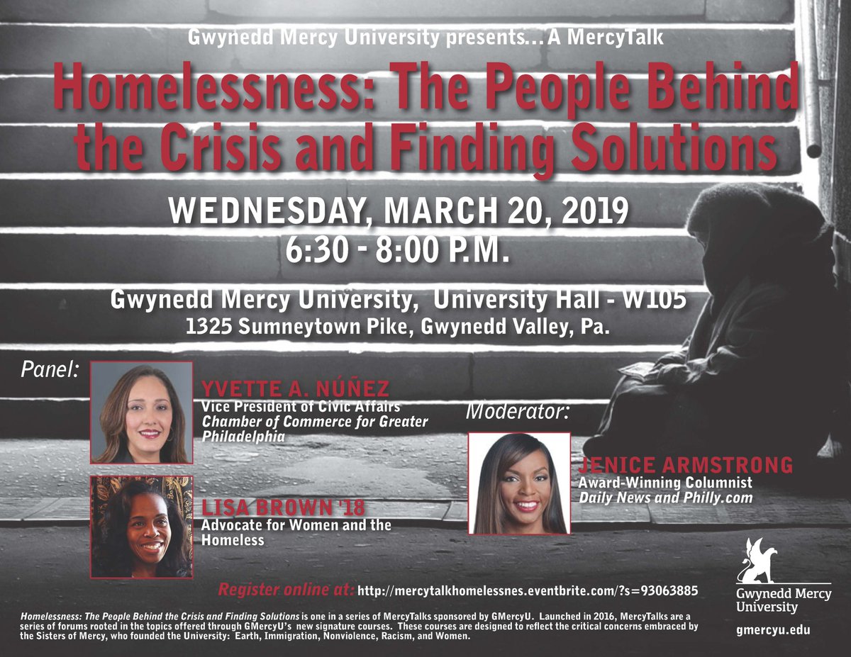 luddybackfort's tweet image. Join a community conversation on homelessness @ Gwynedd Mercy University #mercytalk