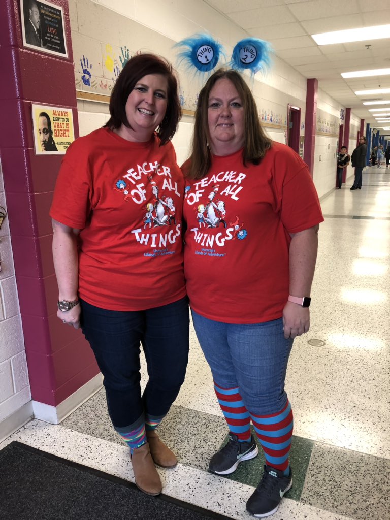 MrsBMcLaughlin's tweet photo. Crazy sock day and we wore our matching t-shirts. #teachersofallthings @ThreeOaksElemVB @MrsBMcLaughlin @MrsWhalen3o @maorebaugh @AlisonReddy1 https://t.co/UWHAT0WId4