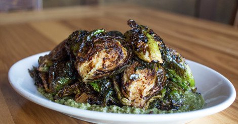 Who's tried our irresistible Kale Pesto Brussels Sprouts?