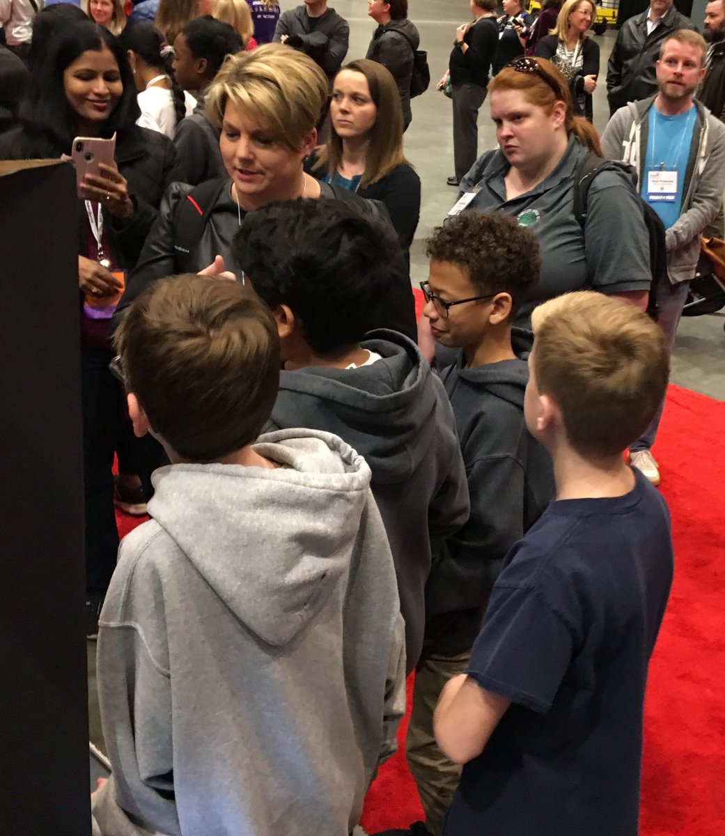 MrsBrem's tweet photo. These @DDMSBuzz #math7 & #math7plus Ss shared their math integration w/ @FortniteGame & tech at #ncties19 Student Showcase. It was #EPIC! 💥👊🏻💥
➡️Learn more on our website➡️ https://t.co/aIQQRc3mxW
#fortnitevsmath #wonderwake More sharing this summer at #ISTE19! #drivefwd https://t.co/9JblCwgojA