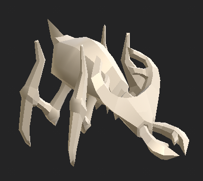 The first enemy is getting prepped for texture work! #gamedev #gameart